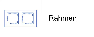 Rahmen f&uuml;r Steckdosen+Schalter