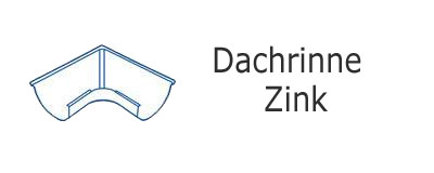 Dachrinne Zink
