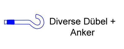 Diverse D&uuml;bel + Anker
