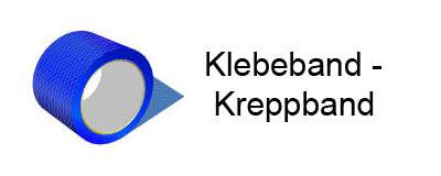 Klebeband - Kreppband