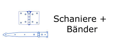 Schaniere und B&auml;nder
