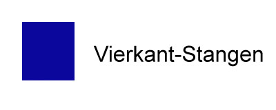 Vierkant-Stangen
