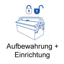 Werkzeug Aufbewahrung + Einrichtung