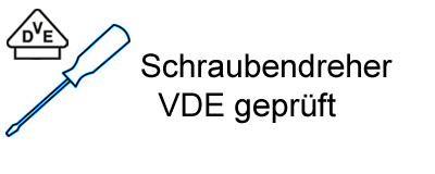 Schraubendreher VDE gepr&uuml;ft,