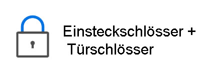  Einsteckschl&ouml;sser + T&uuml;rschl&ouml;sser