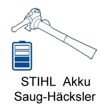 Stihl Akku Saug-H&auml;cksler