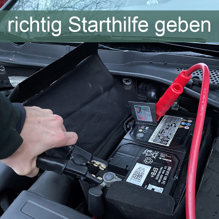 Richtig Starthilfe geben